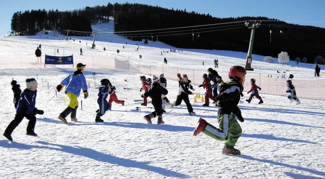 Ein Kinderskikurs fand in der vergange...ernau unter groer Beteiligung statt.   | Foto: Christine  Kiefer