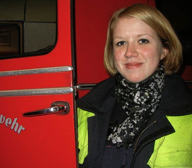 Oberfeuerwehrfrau Julia Kemmerling   | Foto: Johanna Hgg