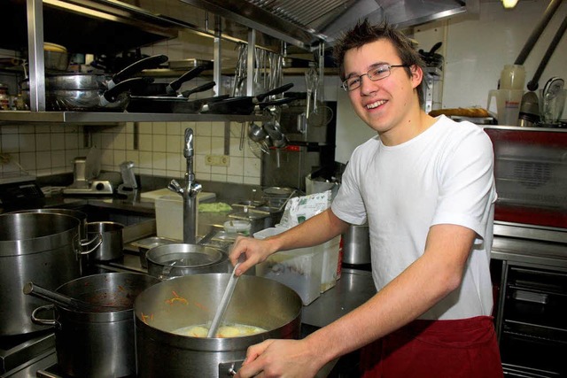 Auslandserfahrung zahlt sich manchmal ...elt in Frbers Restaurant in Dornbirn.  | Foto: BZ