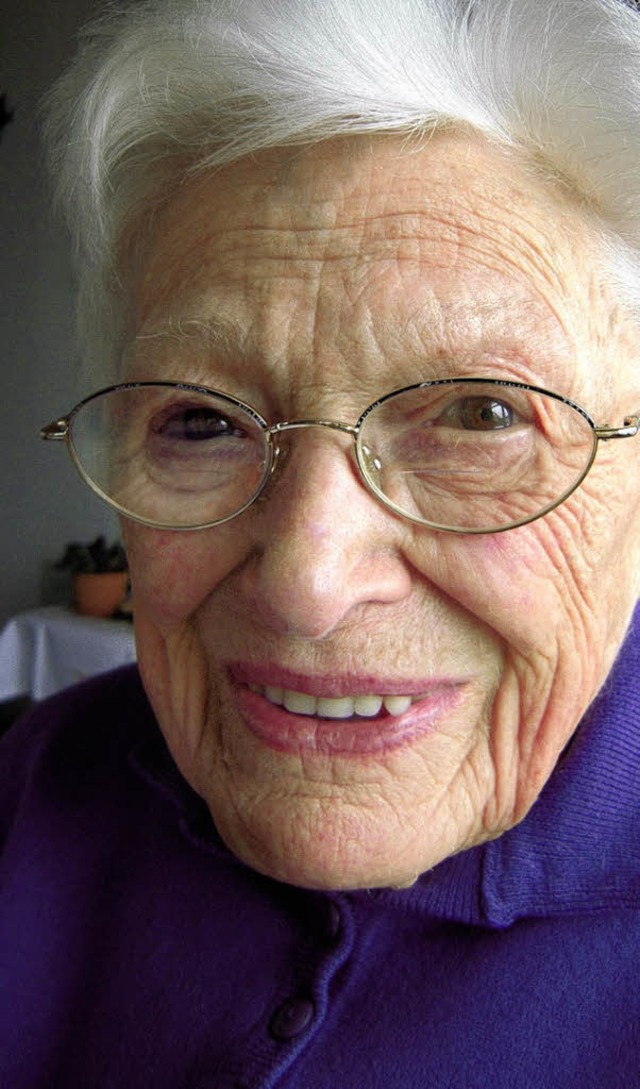 Rosa Mnzer wird heute 100 Jahre alt.   | Foto: Karin Heinze