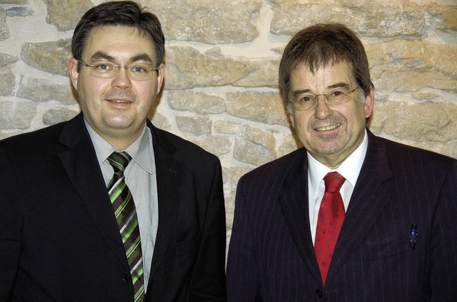 Mit dem Geschftsjahr 2008 zufrieden: ...dsvorsitzender Rudolf Kpfer (rechts)   | Foto: Babeck-Reinsch