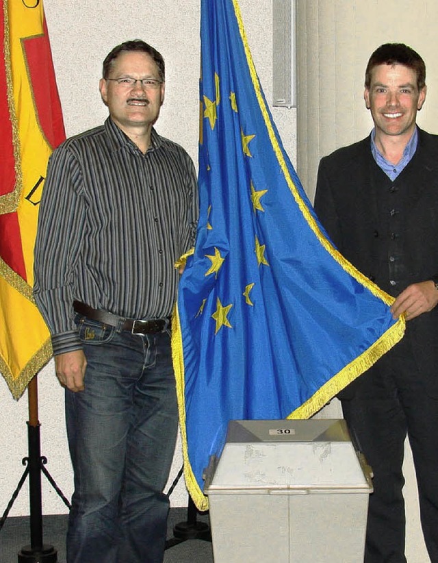 Karlheinz Huber (links) und Marco Much...athaus fr die Wahlen verantwortlich.   | Foto: BZ