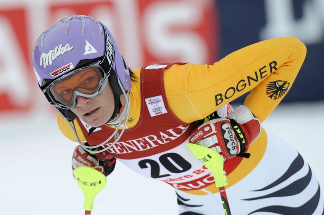 Maria Riesch wartet bei der Ski-Weltmeisterschaft weiter auf eine Medaille.  | Foto: AFP