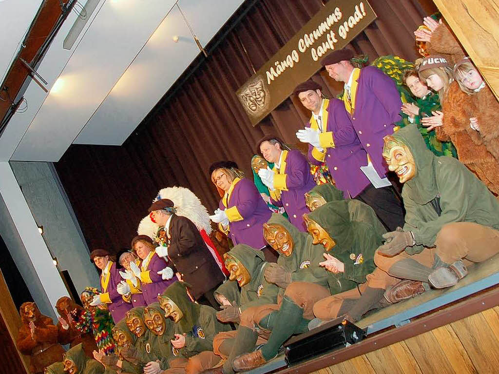 „Mängg Chrumms lauft grad!“, war das Motto des Zunftabends. „Mängg Chrumms lauft grad!“, war das Motto des Zunftabends.