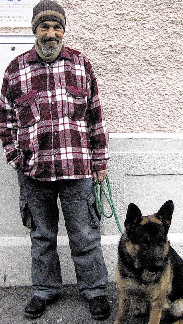 Otto und Hund Bob haben jetzt ein Zuhause.  | Foto: Bodmer