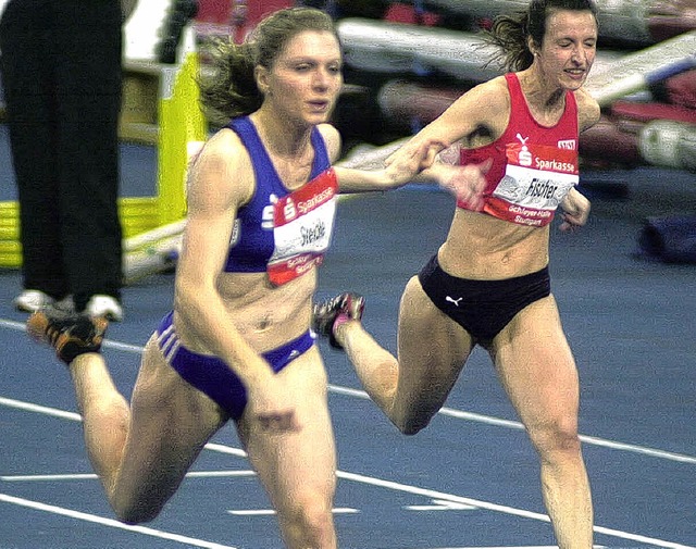 Sprintsiegerin:  Die Neustdterin  Tat...nen ber 60 Meter knapp, aber verdient  | Foto: Ottmar Heiler