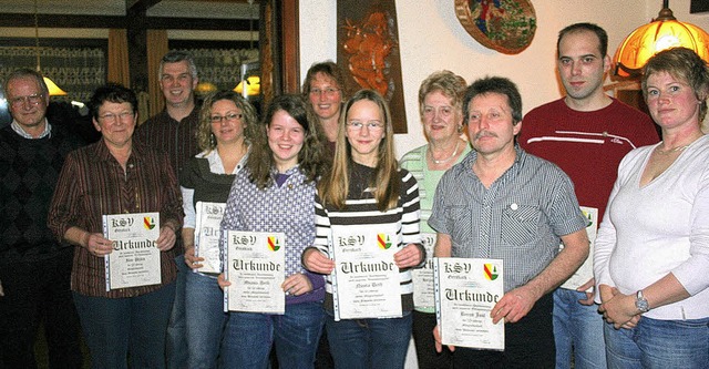 Beim Kraftsportverein Gersbach unter V...nde Stellvertreterin Michaela Sprich.   | Foto: Gerd Sutter