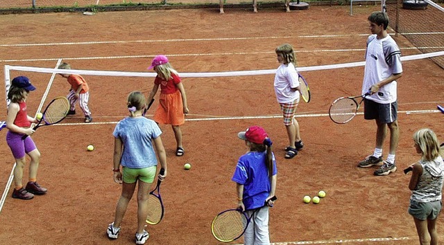 Nachwuchsarbeit wird beim Tennisclub H...nlage um einen Tennisplatz erweitern.   | Foto: Jennifer fetscher