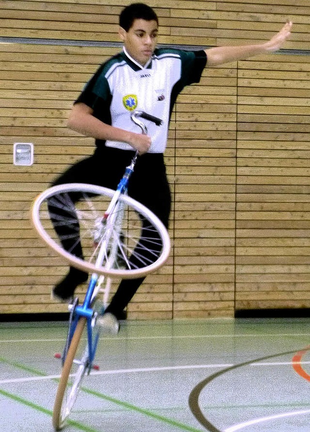 Fabian Ldtke vom RSV Herten beim Lenkersitzsteiger   | Foto: karaschewski