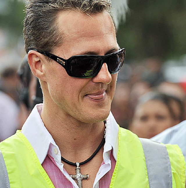 Zahlt seine Steuern in der Schweiz: Michael Schumacher   | Foto: afp