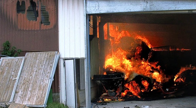 Der Brand in Oberwihl war der grte E... im vergangenen Jahr ausrcken musste.  | Foto: bz
