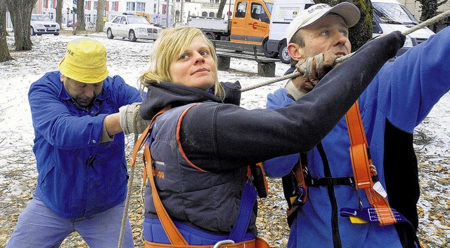 Katharina Hopfing koordiniert Arbeiten am Mnsterzentrum.   | Foto: J. Hahne