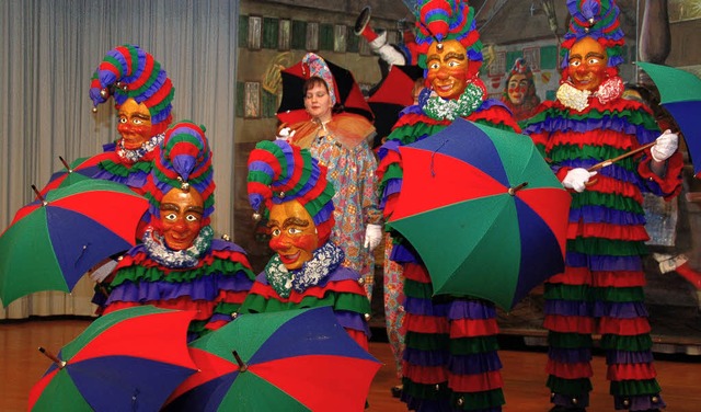 Die Clowns der Merdinger Zwulcher beim Zunftabend 2008.   | Foto: frietsch