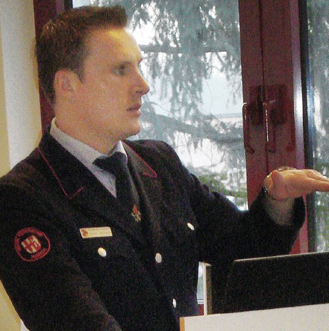 Ausbilder Patrick Gutmann  | Foto: Kreisfeuerwehrverband