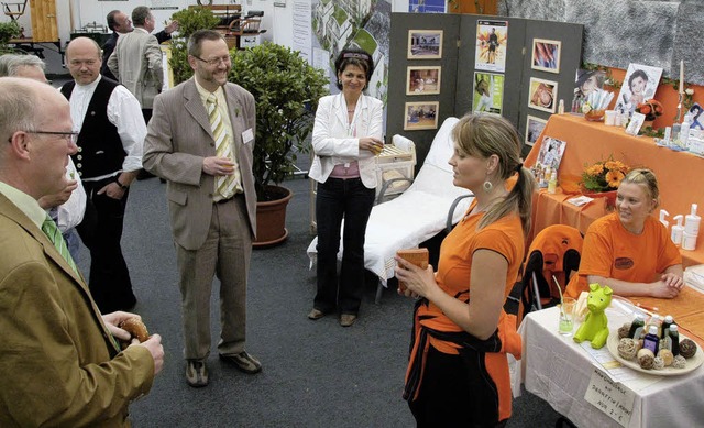 Als junge Stadt mit vielen Qualitten ... bei der Regio-Messe  in Lrrach vor.   | Foto: Archiv