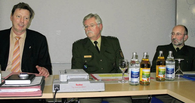 Josef Winkler vom Polizeirevier Bad S...lage in Todtmoos Rede und Antwort.      | Foto: Andreas Bhm