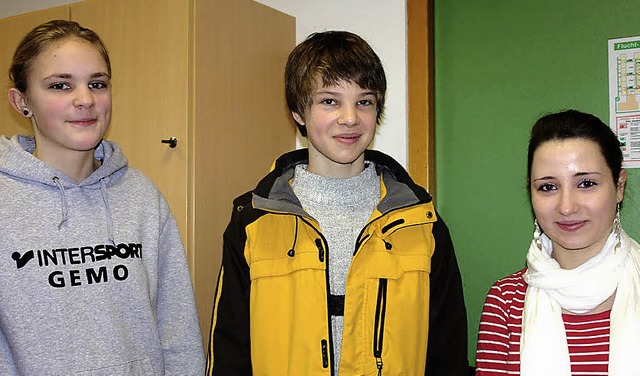 Julia Schnfelder, Lorenz Eberhardt un...ttbewerb Mathematik gut abgeschnitten.  | Foto: Kant-Gymnasium