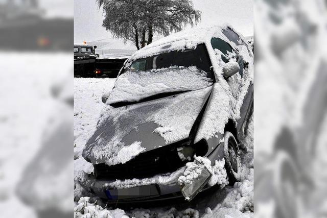 373 Unfälle im frischen Schnee