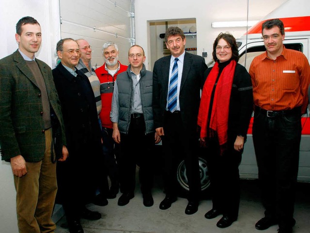 Einweihung (von links): Norbert Schwar...Renate Reinhard und  Manfred Feldmann.  | Foto: Wilfried Dieckmann