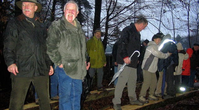 Spa hatten die Wanderer auf der Wippe.  | Foto: Stadt Kenzingen