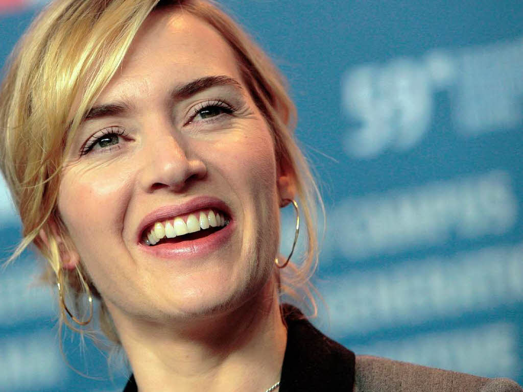 Zeigt ihr schnstes Lcheln: Oscar-Favoritin Kate Winslet