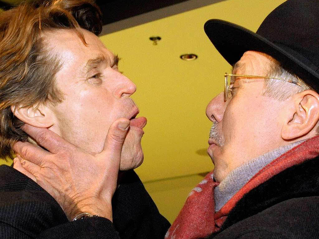 Bussi-Gesellschaft? Willem Dafoe und Festivalchef Dieter Kosslick