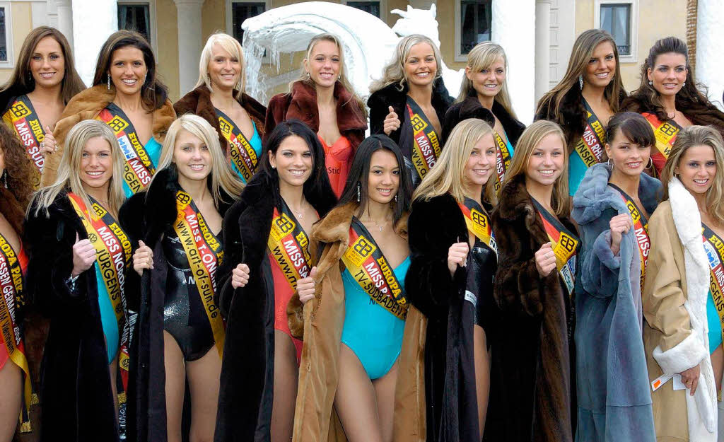 Die Kandidatinnen von Miss Germany 2005.