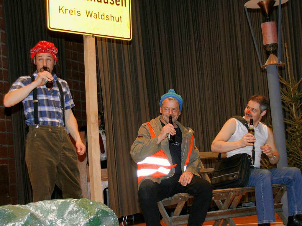 Die Galgenvgel prsentierten dem nrrischen Volk beim Zunftabend in der Schwarzwaldhalle in Grafenhausen ein kurzweiliges, spritzig-witziges Bhnenprogramm