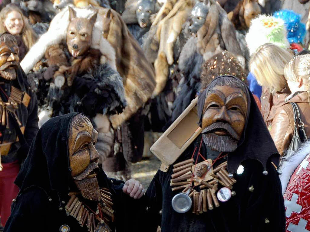 Wilde Masken vom Hochrhein