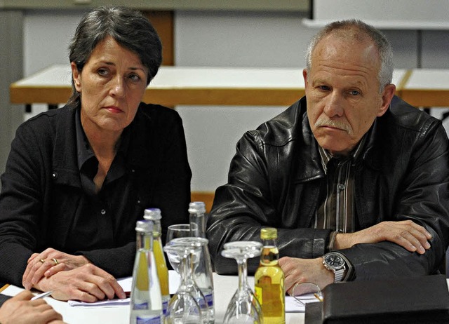 Auch Dorothea Kalisch und  Peter Schaub werden heute mit den Spielern sprechen.   | Foto: michael heuberger