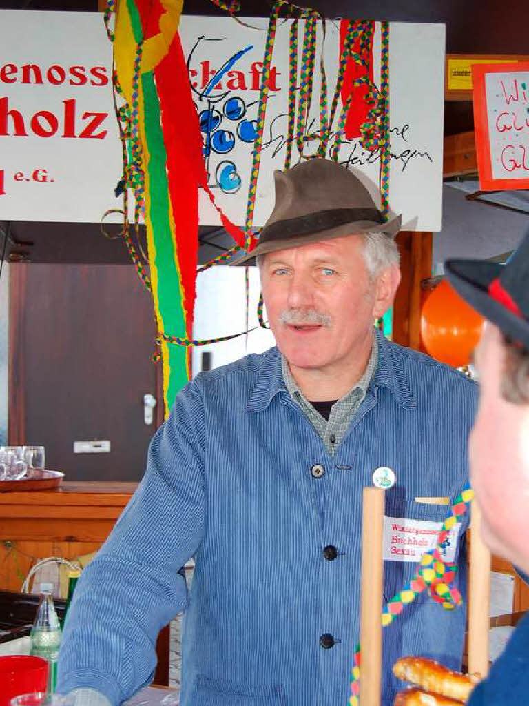 WG-Chef sorgt fr das leibliche Wohl der Narren und Besucher.