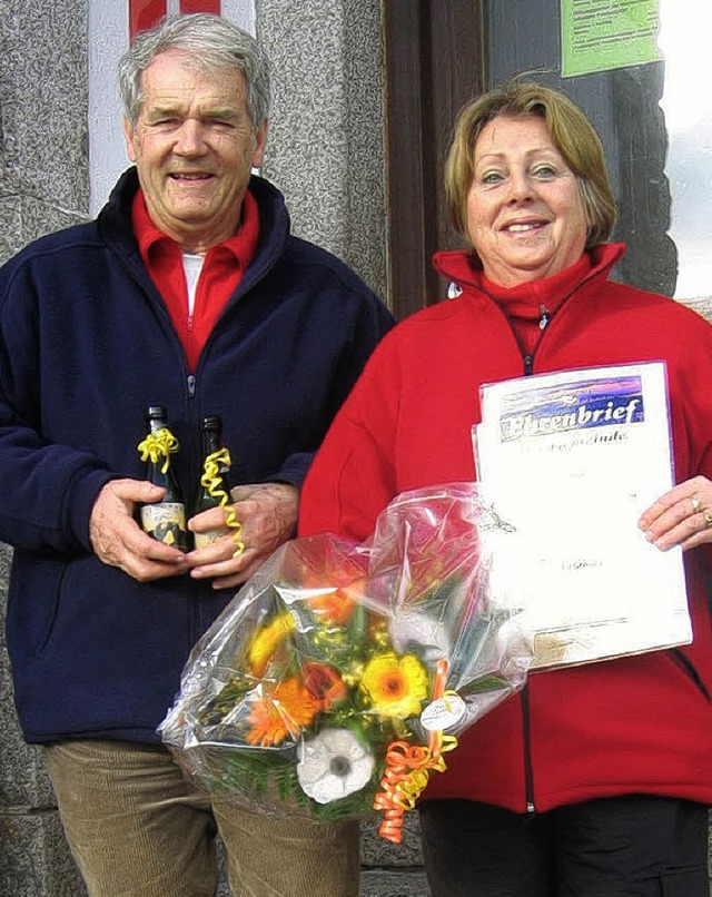 <Bildtext> Jelly und  Hendrik Schierbo...eldberg eine Auszeichnung. </Bildtext>  | Foto: Tina Httich