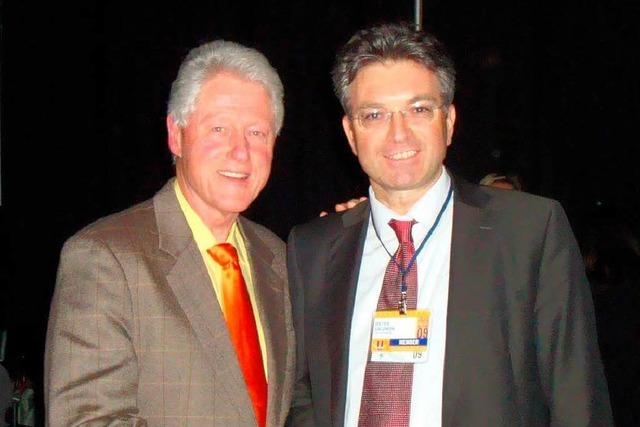 OB Salomon trifft Ex-Prsident Clinton