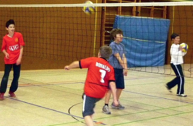 Im Training der Volleykids des TV Bad Sckingen  | Foto: Manuela Karaschewski