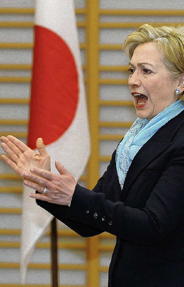 In Japan angekommen: US-Auenministerin Hillary Clinton  | Foto: dpa