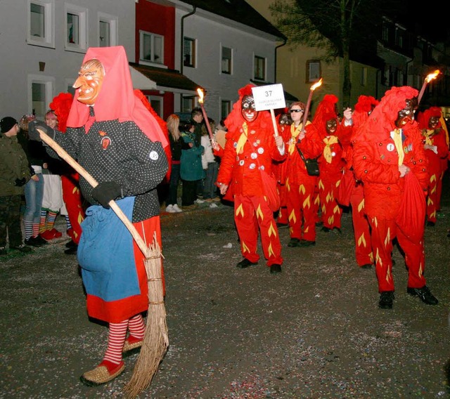 Beim Maulburger Nachtumzug geht es am Samstag, 21. Februar, rund  | Foto: Heiner Fabry