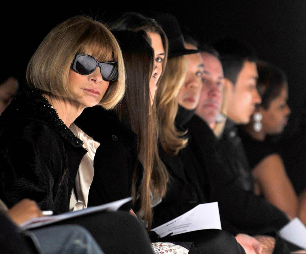 Die Grand Dame am Rande der Fashion Shows: Vogue-Chefin Anna Wintour