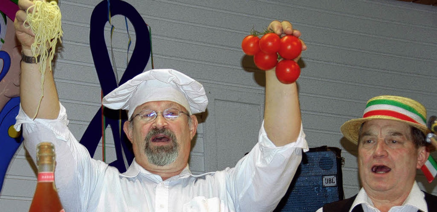 Die Old Boys der Gottenheimer  Snger ...22;Italienischer Salat&#8220;  auf .    | Foto: sebastian Ehret