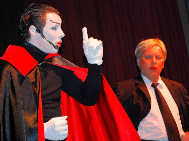 Auch Goethes Faust (Karlheinz Sterzel)...m Lrracher Zunftabend einen Auftritt.  | Foto: Barbara Ruda