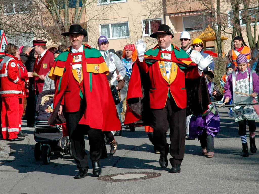 Farbenfroh ging’s beim Murger Kinderumzug quer durch alle Handwerksberufe.