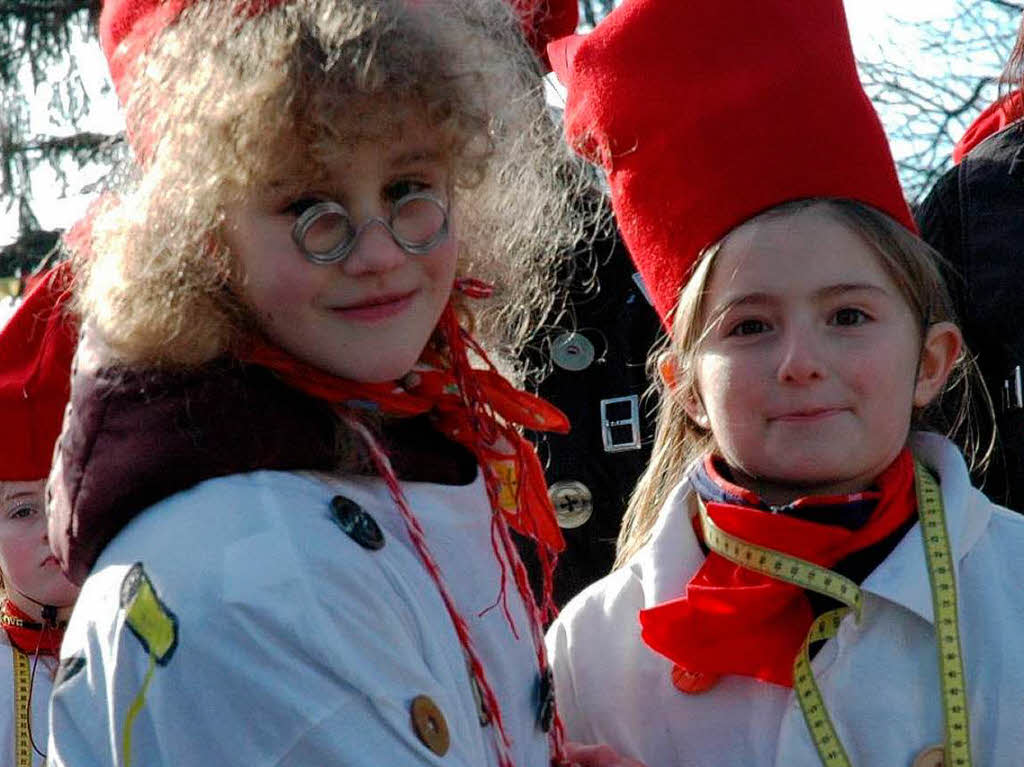 Farbenfroh ging’s beim Murger Kinderumzug quer durch alle Handwerksberufe.