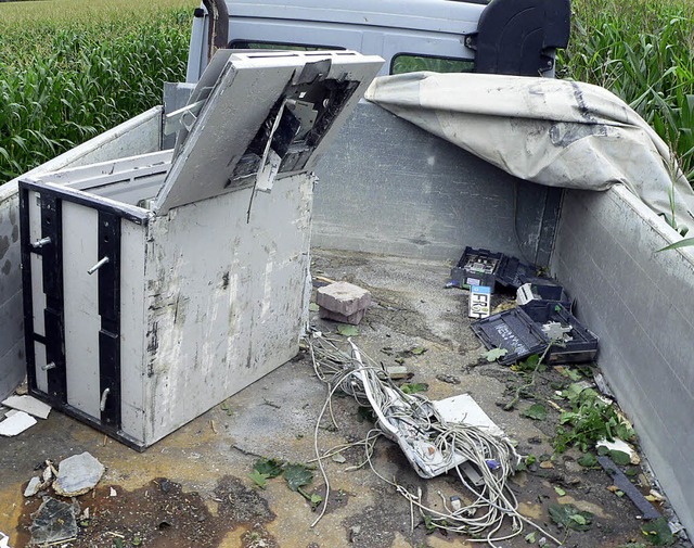 Recht unbersichtlich ist das Verfahre... auf den Geldautomaten bei Freistett.   | Foto: archivfoto: polizei