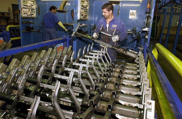 So wie hier beim Progress-Werk Oberkir... werden, bis es wieder aufwrts geht.   | Foto: Rolf HaiD/dpa