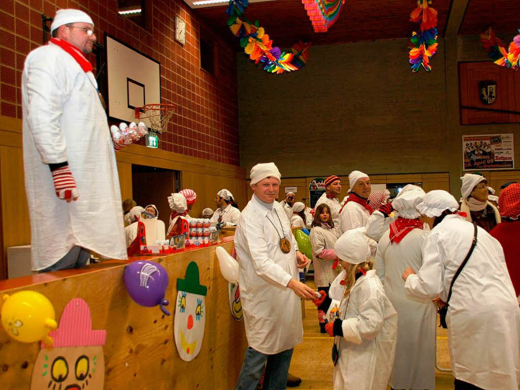 Kinderfasnet und Hemdglunkerumzug standen am Fasnetsamstag in Grafenhausen im Mittelpunkt der Narretei