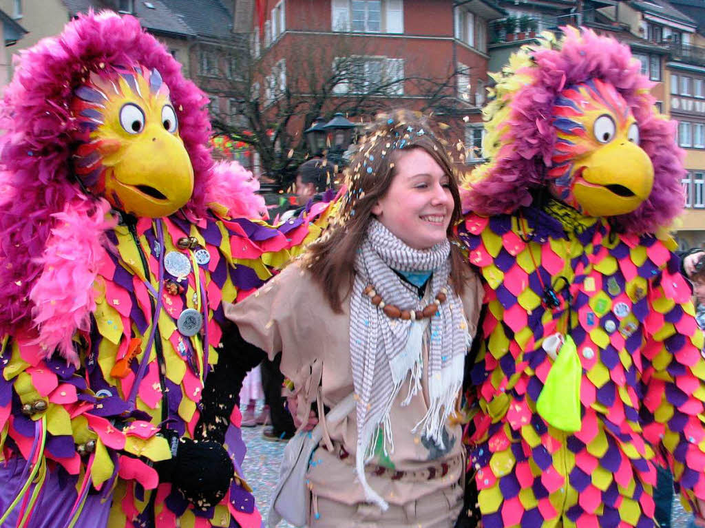 55 Fasnachtscliquen und Musikgruppen gab es beim Umzug der Narro Altfischerzunft und der Salmfnger am Sonntag in Laufenburg.