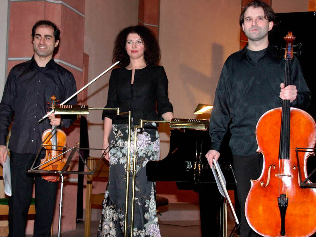 Das Bonnard Trio gestaltete das Erffnungskonzert der Internationalen Kammermusiktage in der evangelischen Kirche in Ihringen mit.