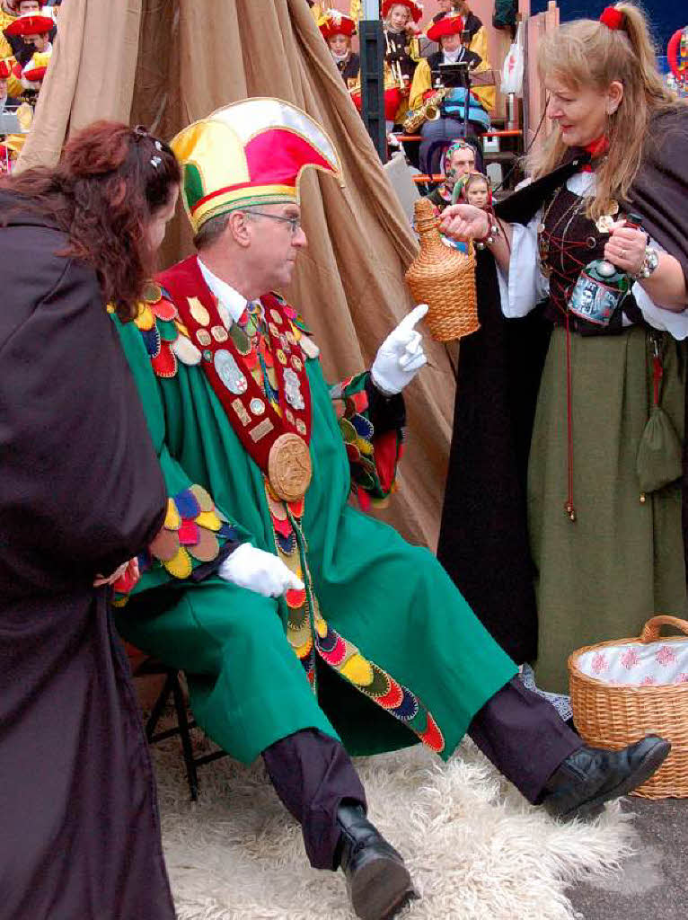 Zunftmeister Wilfried Meyer im Panduren-Lager