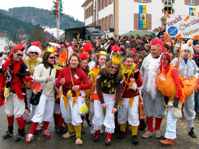 Die &quot;vurugde Heehner&quot; vom TuS-Obertal !  | Foto: Manfred Lange