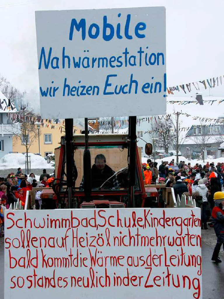 Dass es den Grafuser Umzugsteilnehmern an tollen Ideen nicht mangelt, stellten sie am Fasnetsonntag einmal mehr unter Beweis.