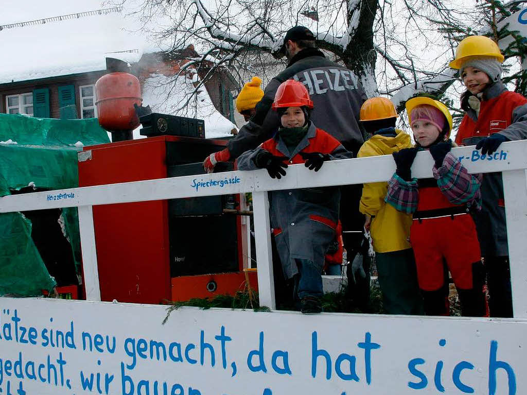 Dass es den Grafuser Umzugsteilnehmern an tollen Ideen nicht mangelt, stellten sie am Fasnetsonntag einmal mehr unter Beweis.